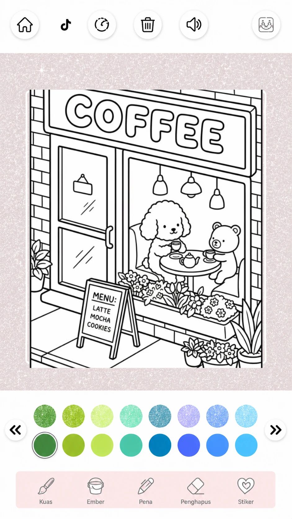 BOBBIE Goods Coloring Game screenshot