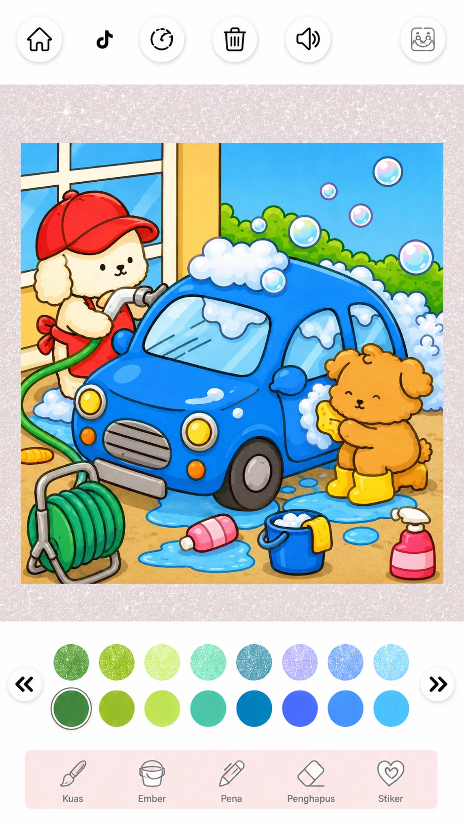 BOBBIE Goods Coloring Game screenshot